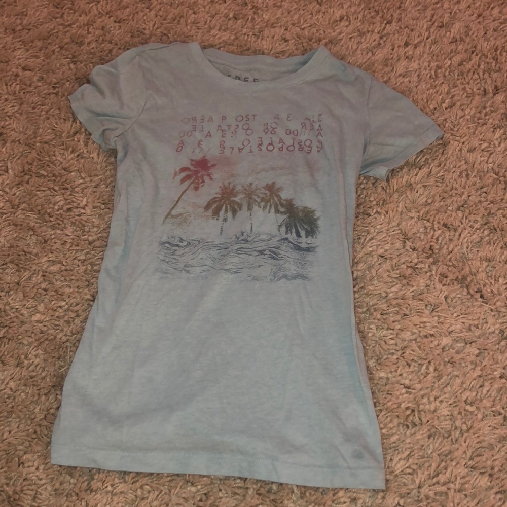 Blue Aeropostale Logo T-Shirt Size Small